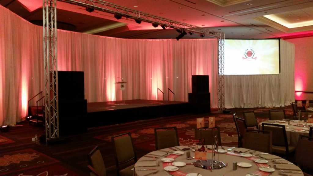 Lighted Wall Draping