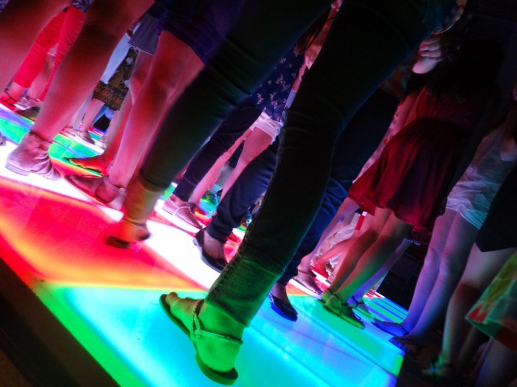 LED Dance Floor Up Close