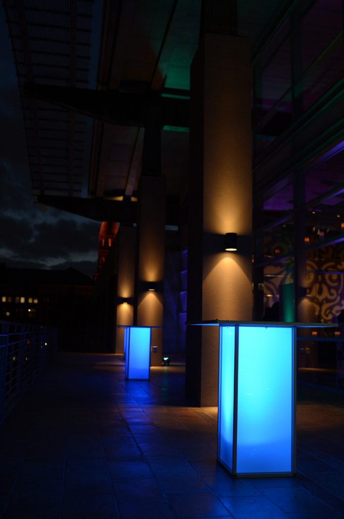 LED Square Cocktail Tables