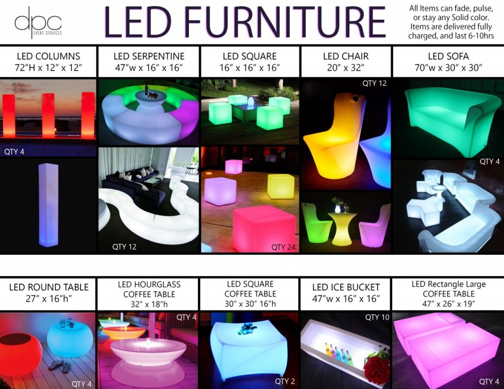 LED Furniture List (Furniture)