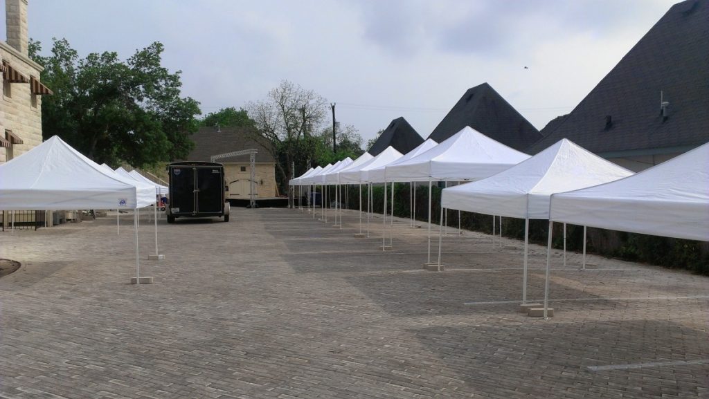 10' x 10' White Tents Available at DPC Event Services