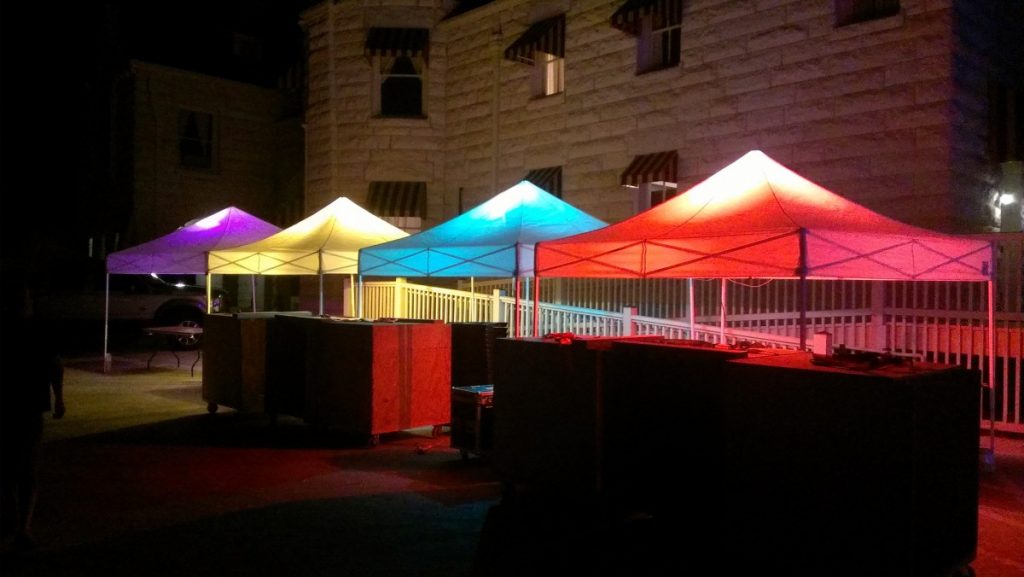 10' x 10' Tents with Uplights